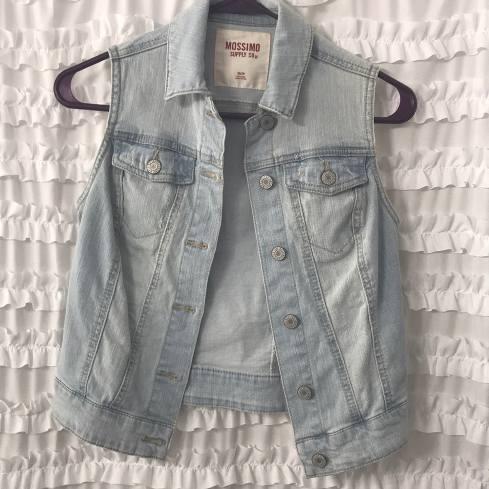Light Wash Denim Vest